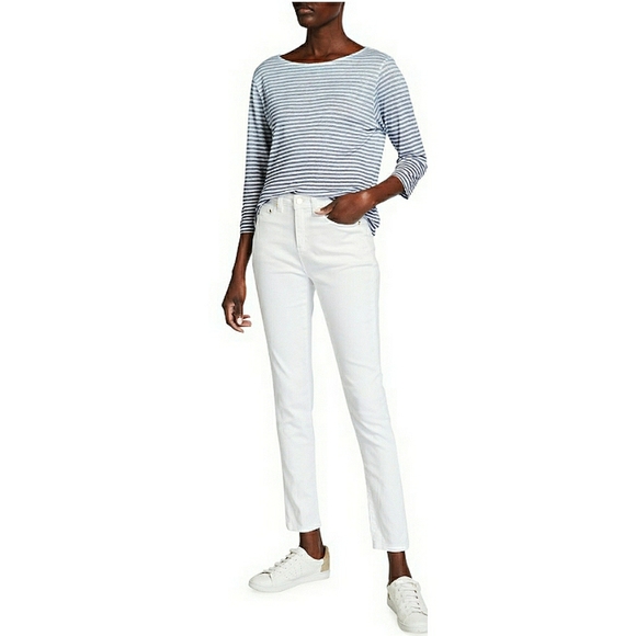 Michael Kors White Skinny Ankle Jeans 6 - Picture 8 of 8
